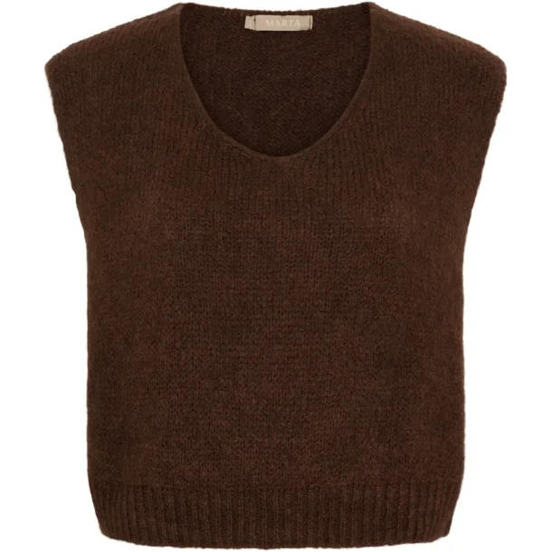 Vest mrkebrun