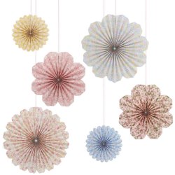 Liberty paper pinwheel decorations